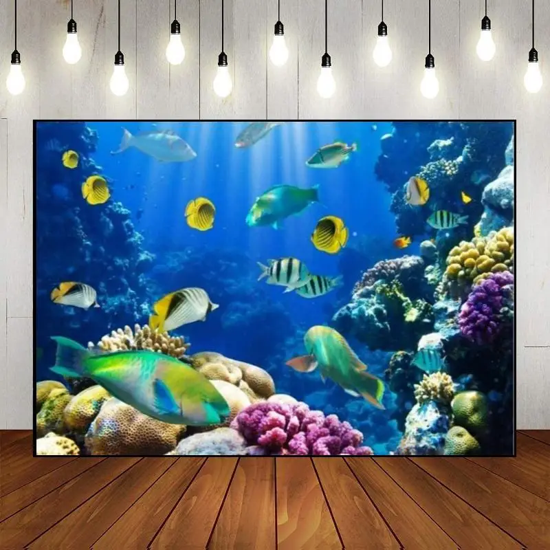 Морской подводный мир тема коралловые рыбы аквариумные рыбки морское дно страна