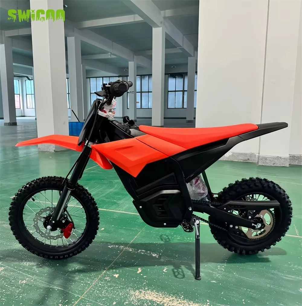 Фото Мотоцикл для бездорожья SocialRidingGroupRiding с двигателем 1300 Вт, литий-ионной батареей 48В 23.4Ач и коробкой передач, электрический внедорожный мотоцикл (E-Bike) №2