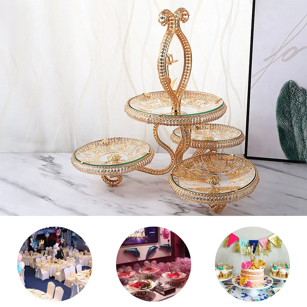 

5-Layer Iron Cupcake Rack, Dessert Rack, Cake Tower, Suitable for Grand Events, Weddings, Birthdays, Baby Parties and Graduation