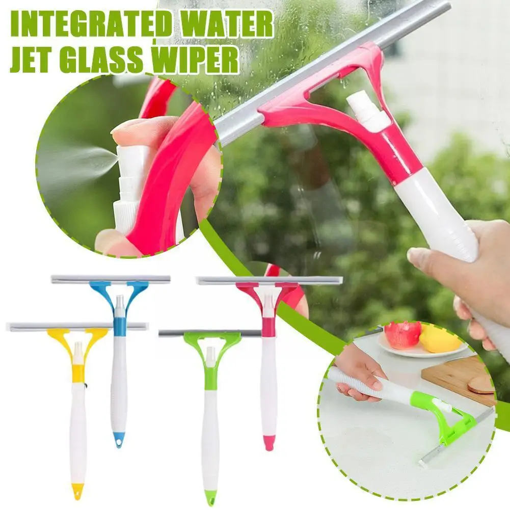 

Silicone Window Cleaning Brush Multifunction Squeegee Handle Window Intergrated Type Brushes Spray Portable Tools Cleaner E3O2