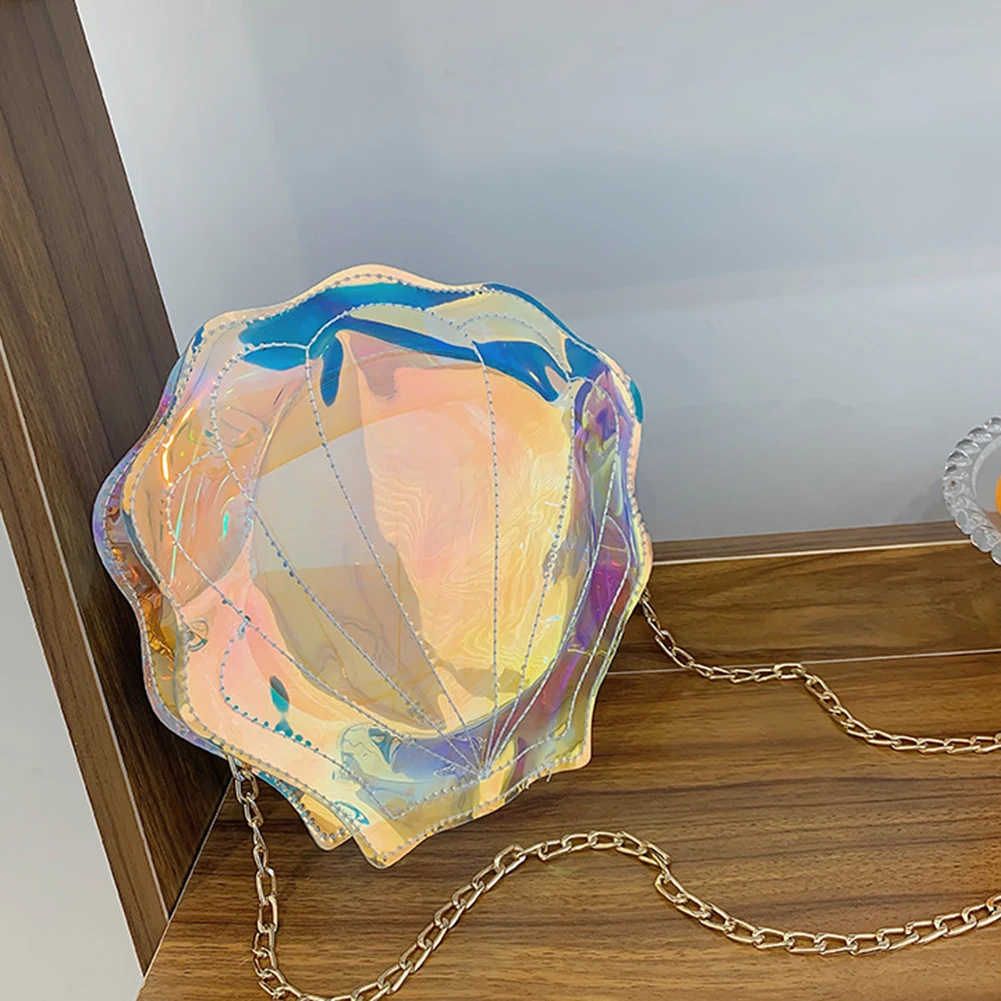 

Женская сумка для девушек, сумка на плечо из ПВХ, лазерная проекция, Прозрачная женская сумка-мессенджер, простая сумка в стиле Харадзюку