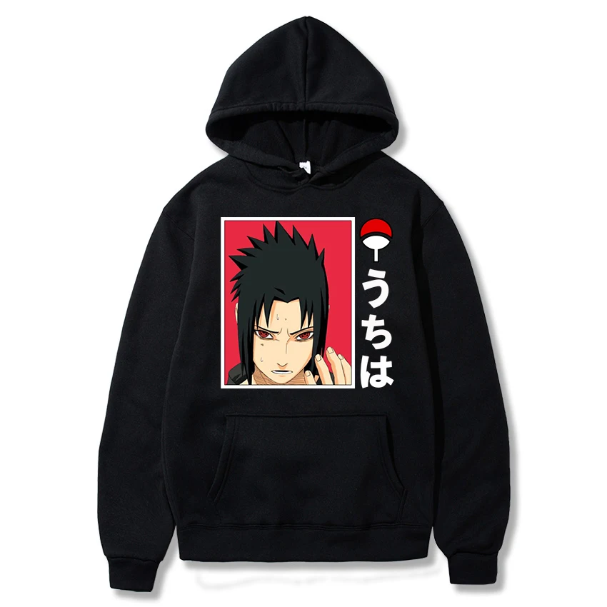 

2022 Толстовка Sasuke Толстовка Uchiha Kanji Аниме Манга толстовки мужские женские пуловеры унисекс Флисовая теплая толстовка Универсальная