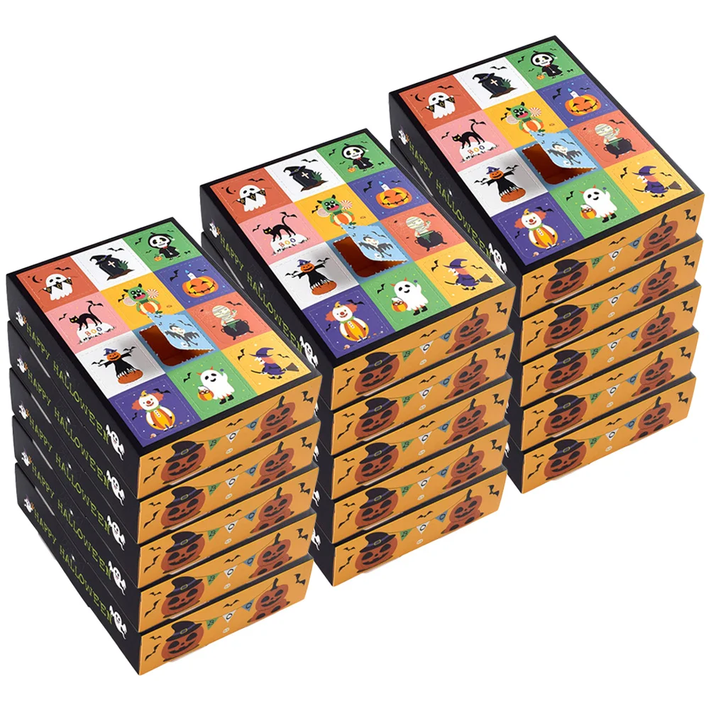 

15 Pcs Advent Calendar Celebrations The Gift DIY Lottery Ticket Holder Gadget Case Paper Trinket Empty Box
