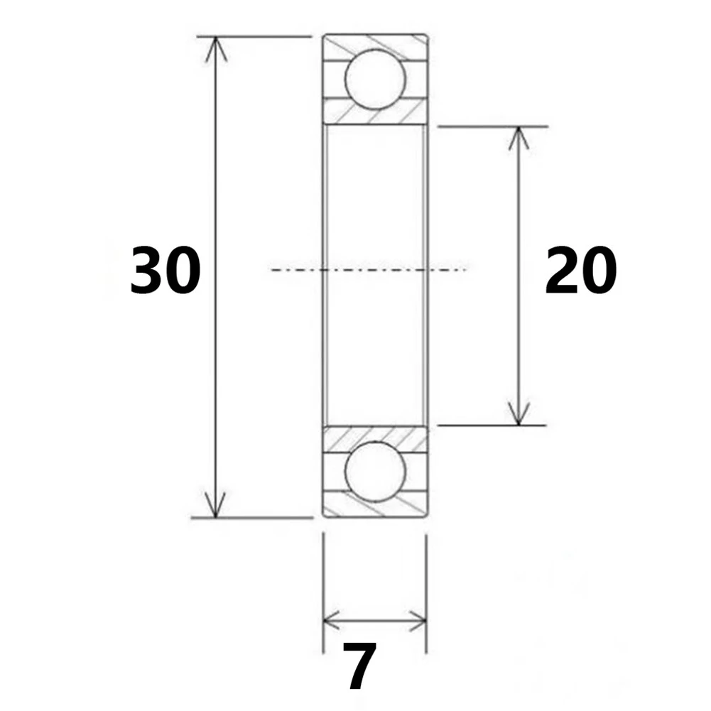 

1PCS Mountain Bicycle Steel Bearing54558585888 Road Bike Hub555555 Body Ball Bearing 20x30x7mm For 20307-2RS Cycling Accessories