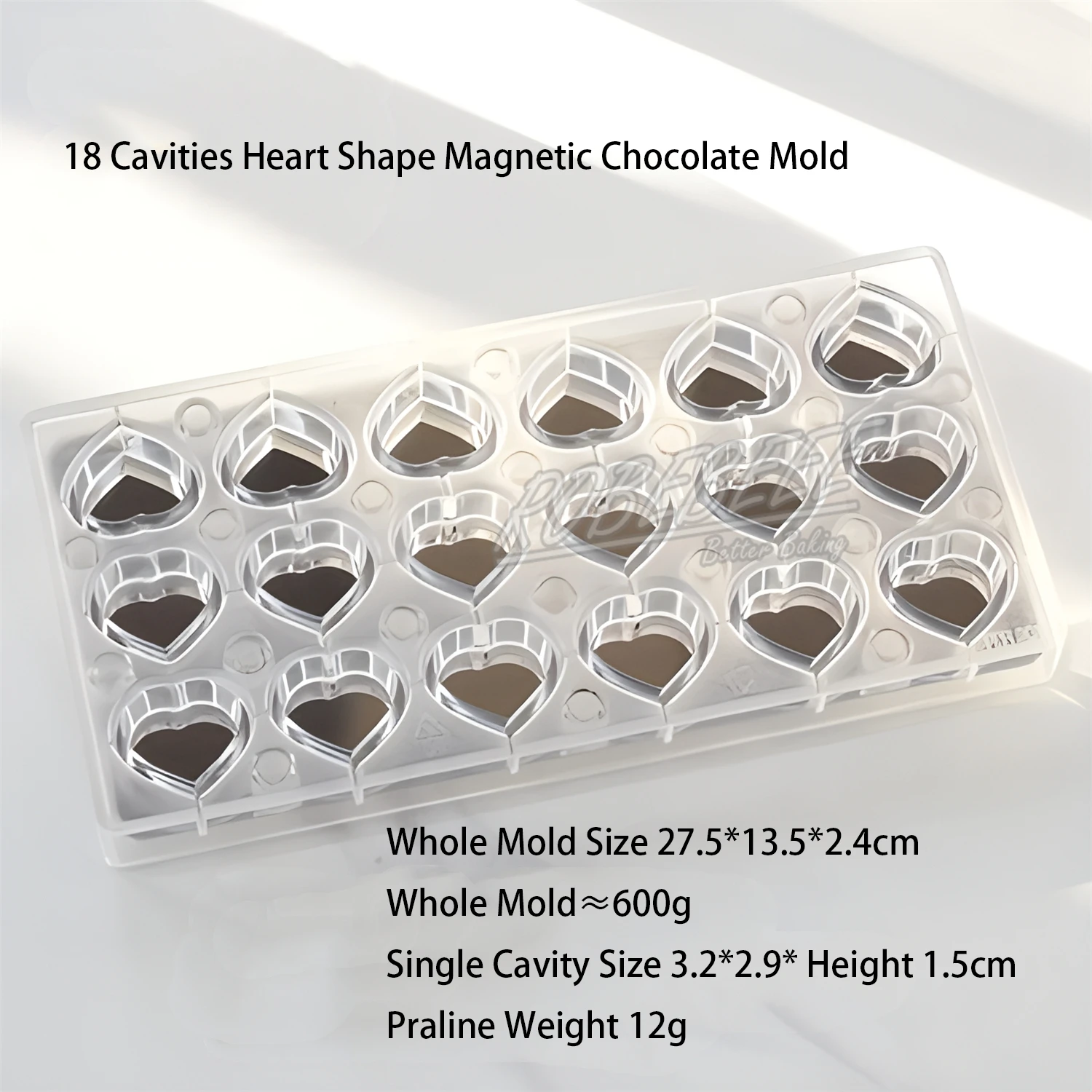 

Различные прямоугольные круглые магнитные формочки из поликарбоната для шоколада, формочка для печати конфет «сделай сам», звезда для выпечки, капля, сердца