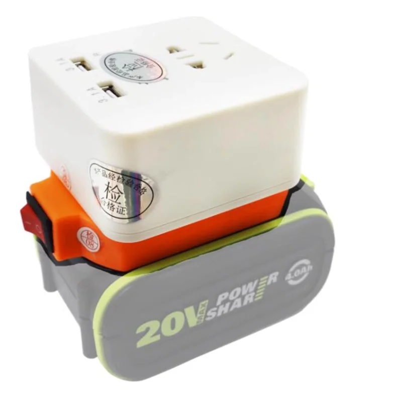 Для Worx Green 14 4 В 18 аккумулятор 60 Вт инвертор мощности 220 USB зарядка компьютера