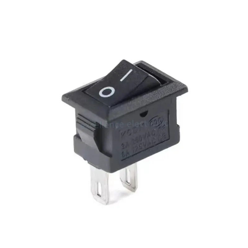 Фото 10 шт./лот KCD11 2Pin/3Pin 10x15 мм мини кулисный переключатель SPST 3A 250V AC оснастка вкл/выкл лодка кнопочный переключатель черный красный белый №5