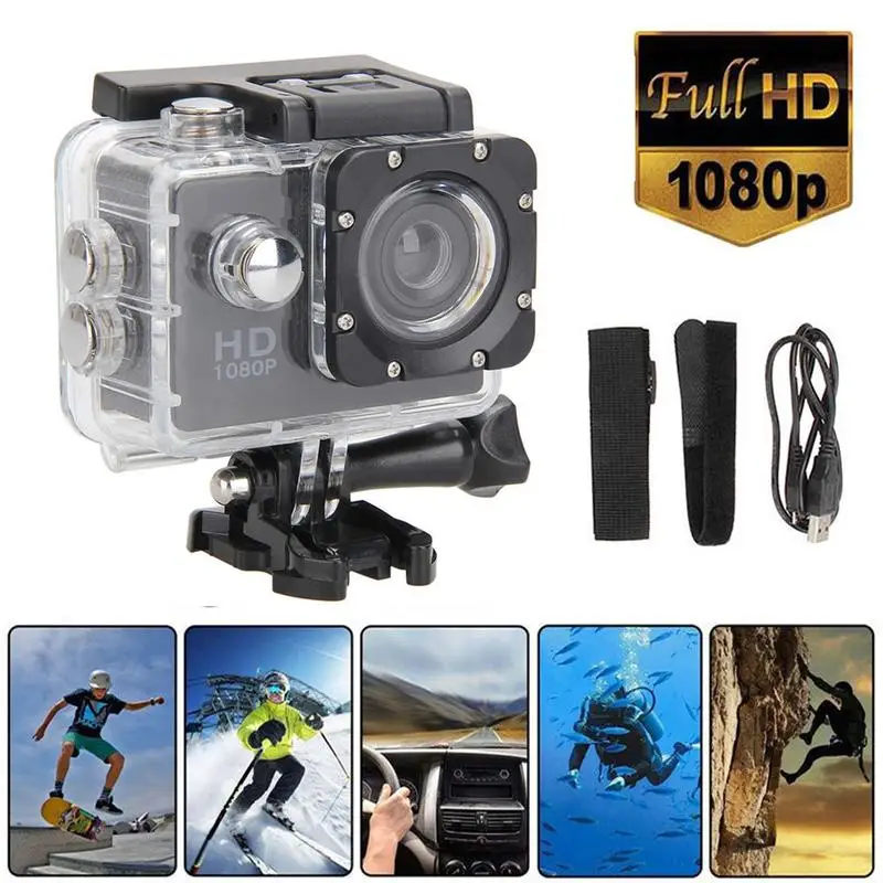 

Ultra HD 4K Video Waterproof Camera 1080P 2.0 Inch Camcorder DV Car 170 Degree Wide-angle Cam Pro Diving Parachute Skiing
