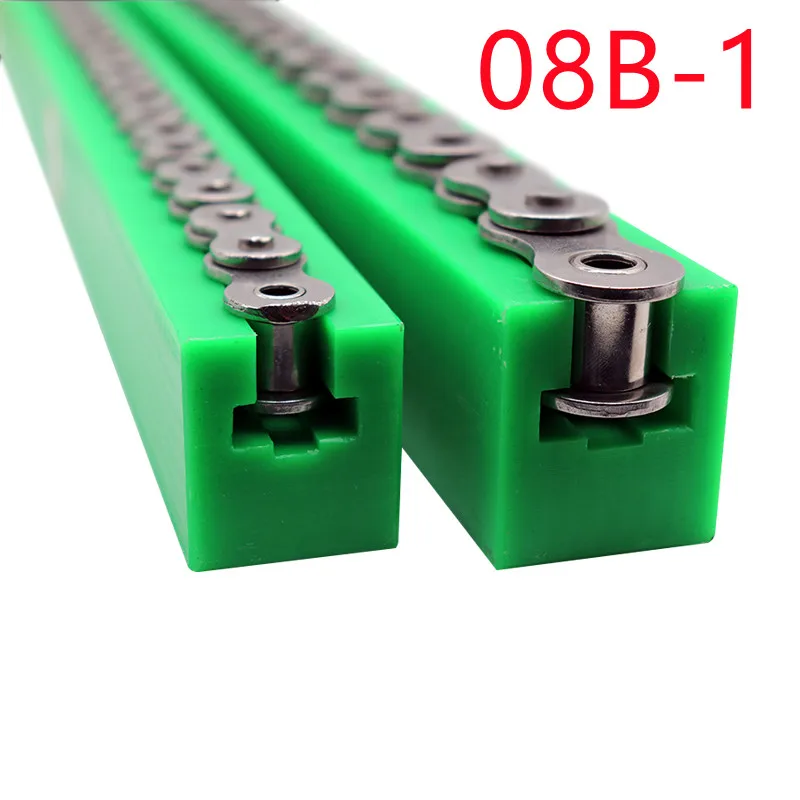 

1PCS 1 Meter 08B Single Row Plastic Chain Guide Rail Polyethylene Nylon CNC Machine Guide Piece Bar Chains Orbit
