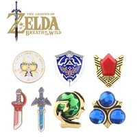 2022 hot sale alloy game pins second element tinplate badges zelda cosplay thing anime peripheral sky sword pins free shipping