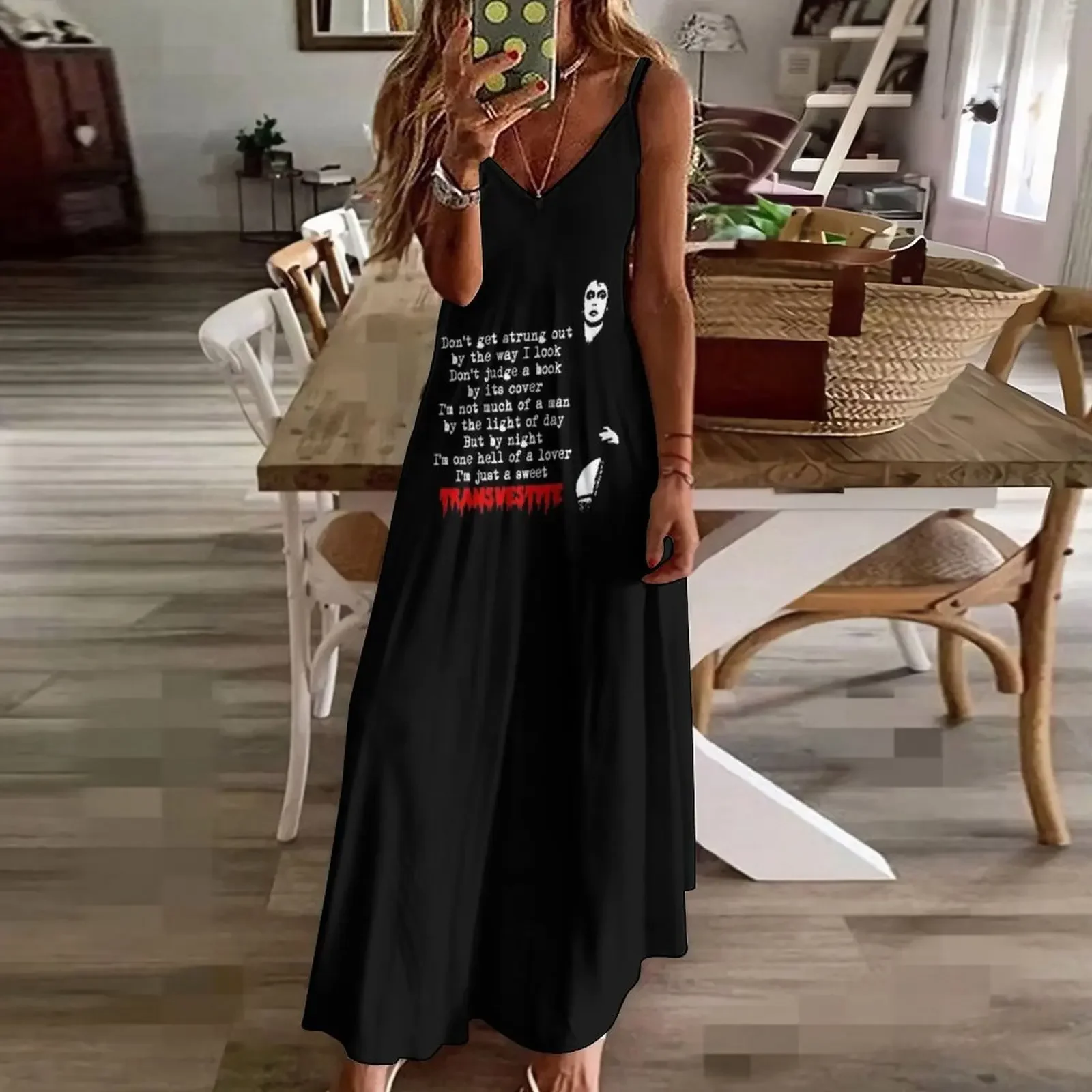 Платье без рукавов Sweet Transvestite женское платье вечерние платья для женщин