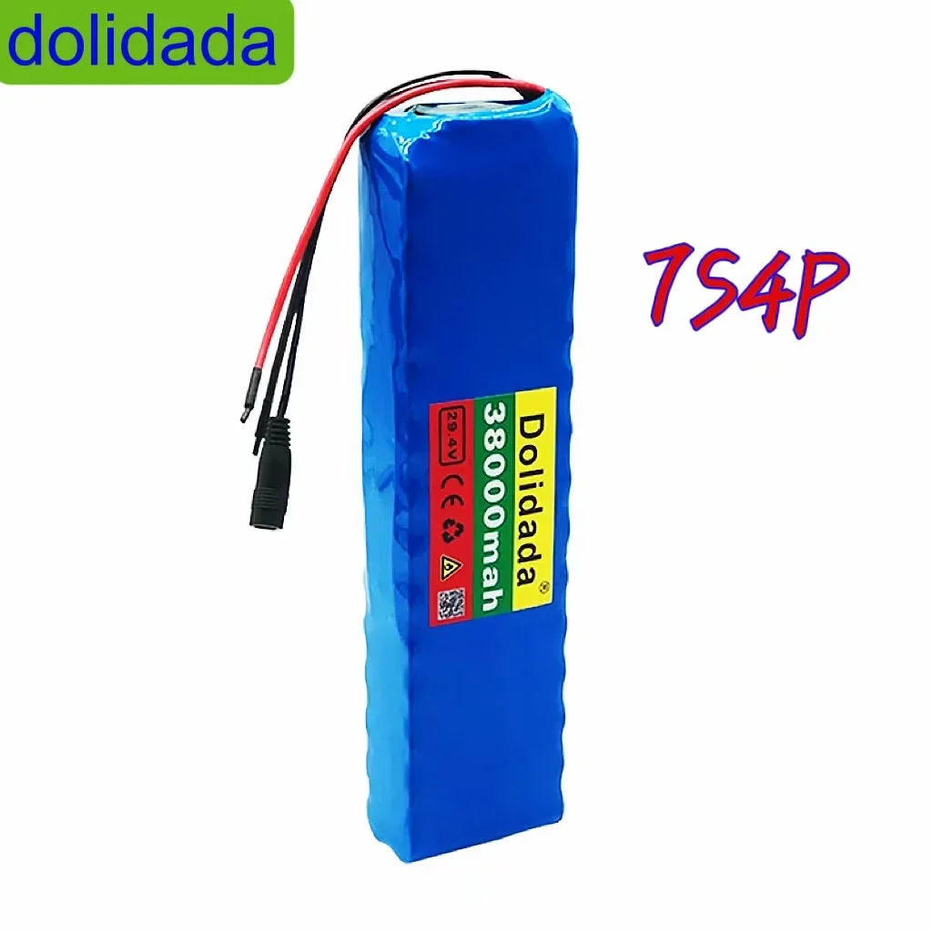 7S4P-18650 аккумулятор Lithium-Ion29.4V38ah/38000mah с BMS встроенным двигатель велосипеда и