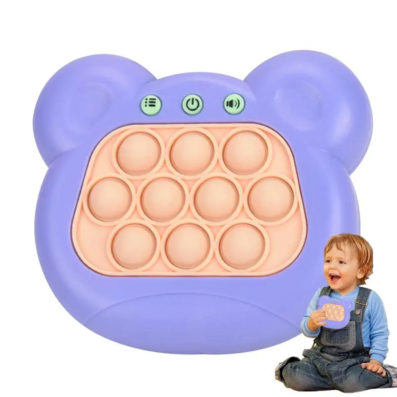 

4 Modes Quick Push Game Consoles Press Bubble Fidget Game Handle Squeeze Montessori Toy For Develop Endurance Interactive Toys