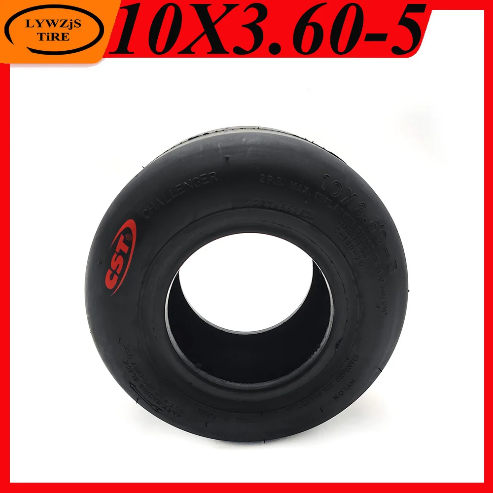 10x3.60-5 CST Tire Smooth Vacuum Tire for Go Karting Front Wheel Drift Tyre
