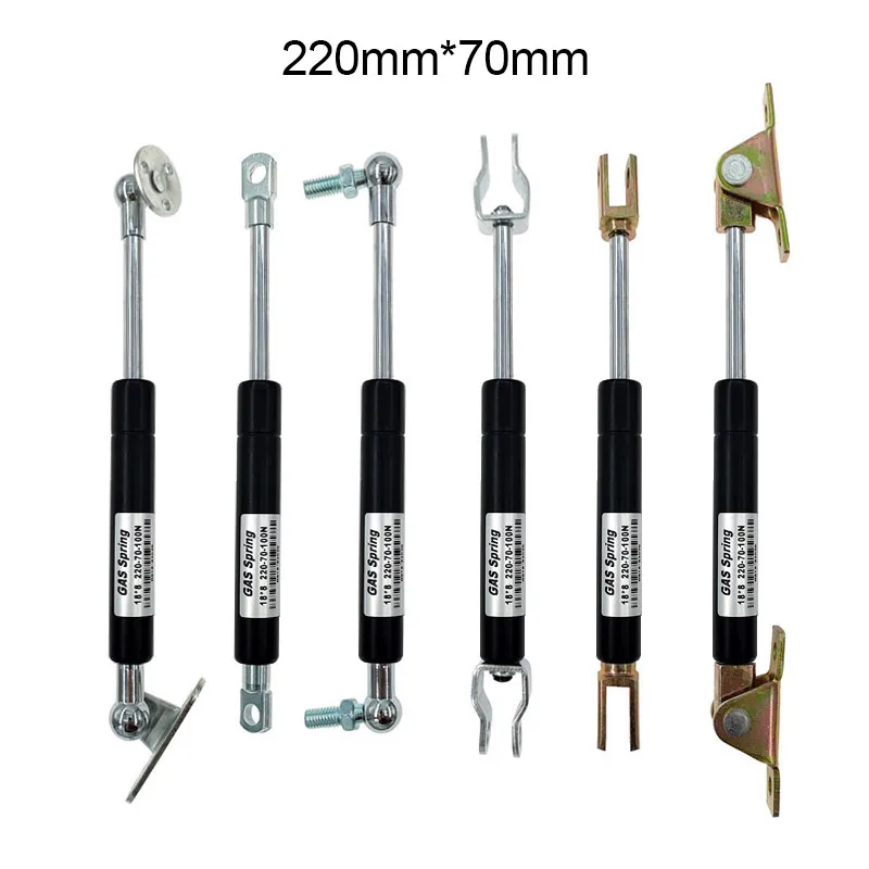 

18*8 Rod Stroke gas spring folding hinge 50N-500N/5kg-50kg Force lift support Hole Center Distance 220mm stroke distance 70mm