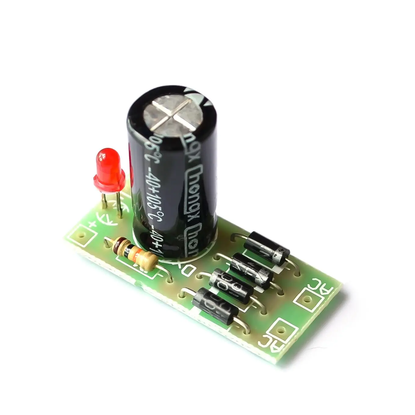 

AC to DC power conversion module 1N4007 full bridge rectifier filter 12V 1A AC to DC converter