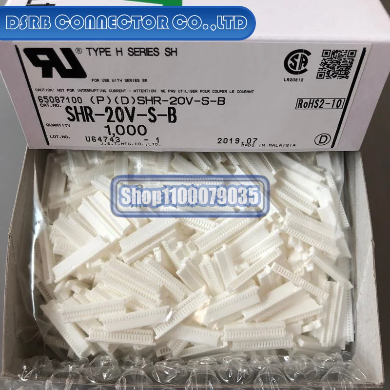 

1000pcs/lot SHR-20V-S-B 20P 1.0MM legs width 100% New and Original