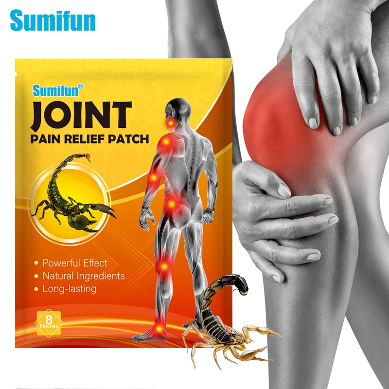 

8Pcs Sumifun Joint Pain Relief Patch Scorpion Venom Painkiller Muscle Ache Sticker Arthritis Neuralgia Rheumatism Care Plaster