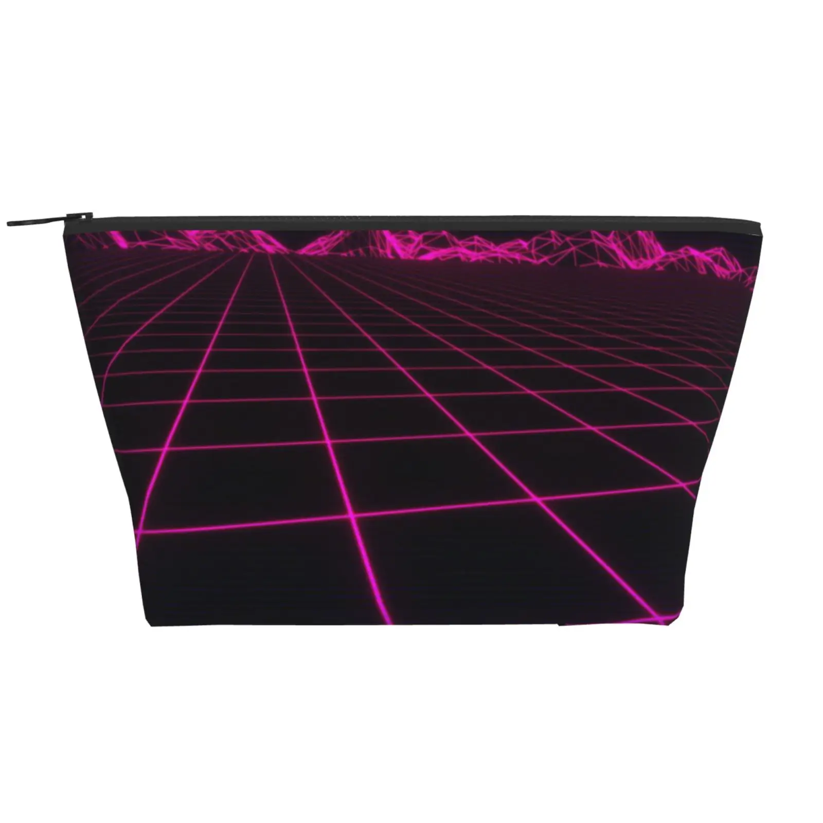 

Purple Neon Light Line NeonStorage Bag Polyester Holiday Trapezoid Daily Makeup Headphone Bag Folding Eco Friendly Stocked