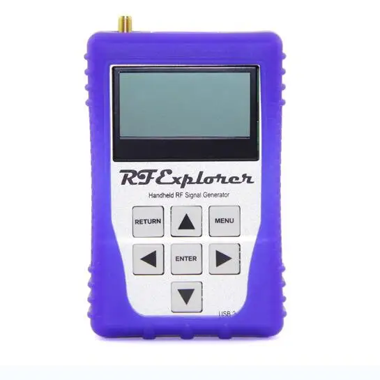 

RF Explorer 6G Combo Handheld Spectrum Analyser with Case Plus an RFEMWSUB3G Expansion Module109990063 with Purple Rubber Case