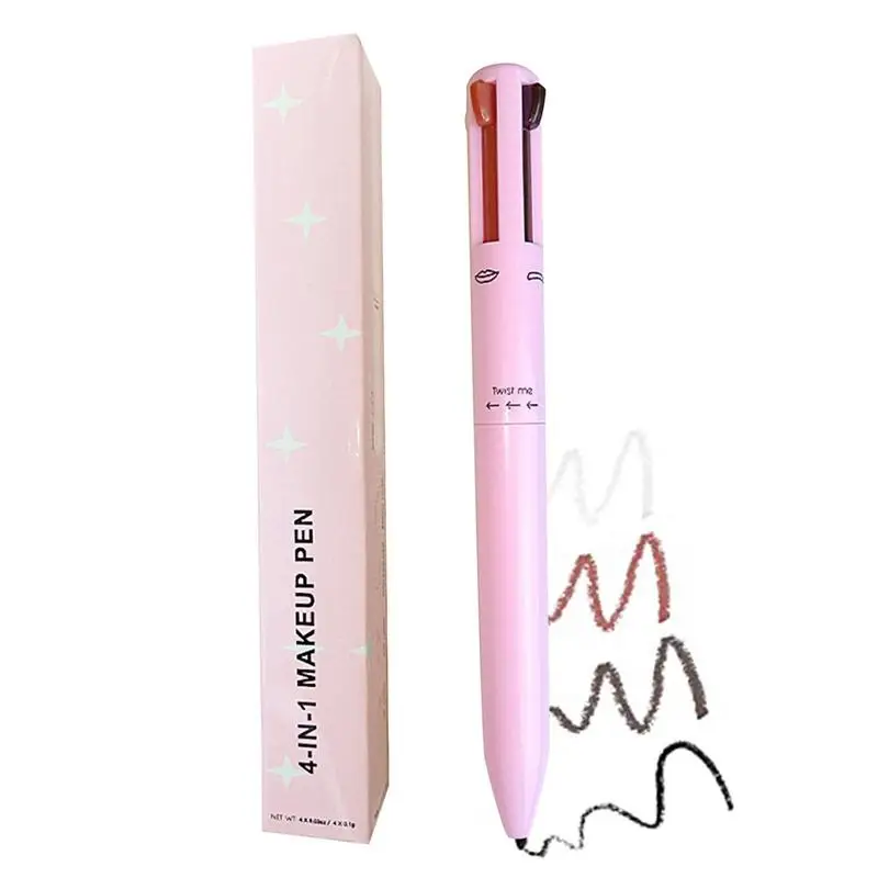 4 In 1 Eyebrow Pencil Waterproof Drawing Eye Brow Eyebrow Hi