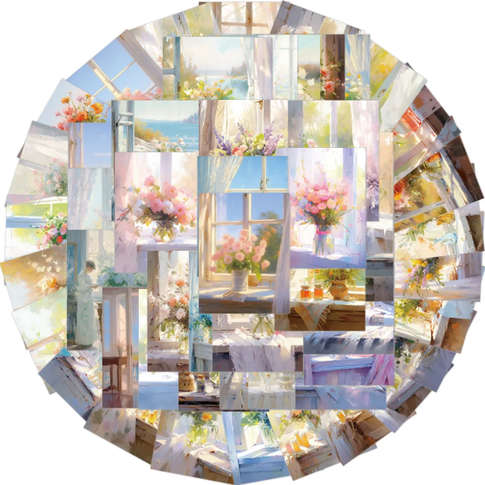 

55 шт. Мультяшные наклейки с окошком, наклейки «сделай сам» для детей, ноутбука, чемодана, гитары, скрапбукинга, телефона, мотоцикла, наклейки