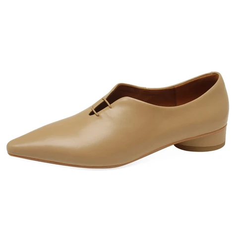 MORAZORA/2026, новая обувь из натуральной кожи, женские туфли-лодочки, туфли-лодочки на среднем каблуке с острым носком, весна-лето, женские офисные модельные туфли