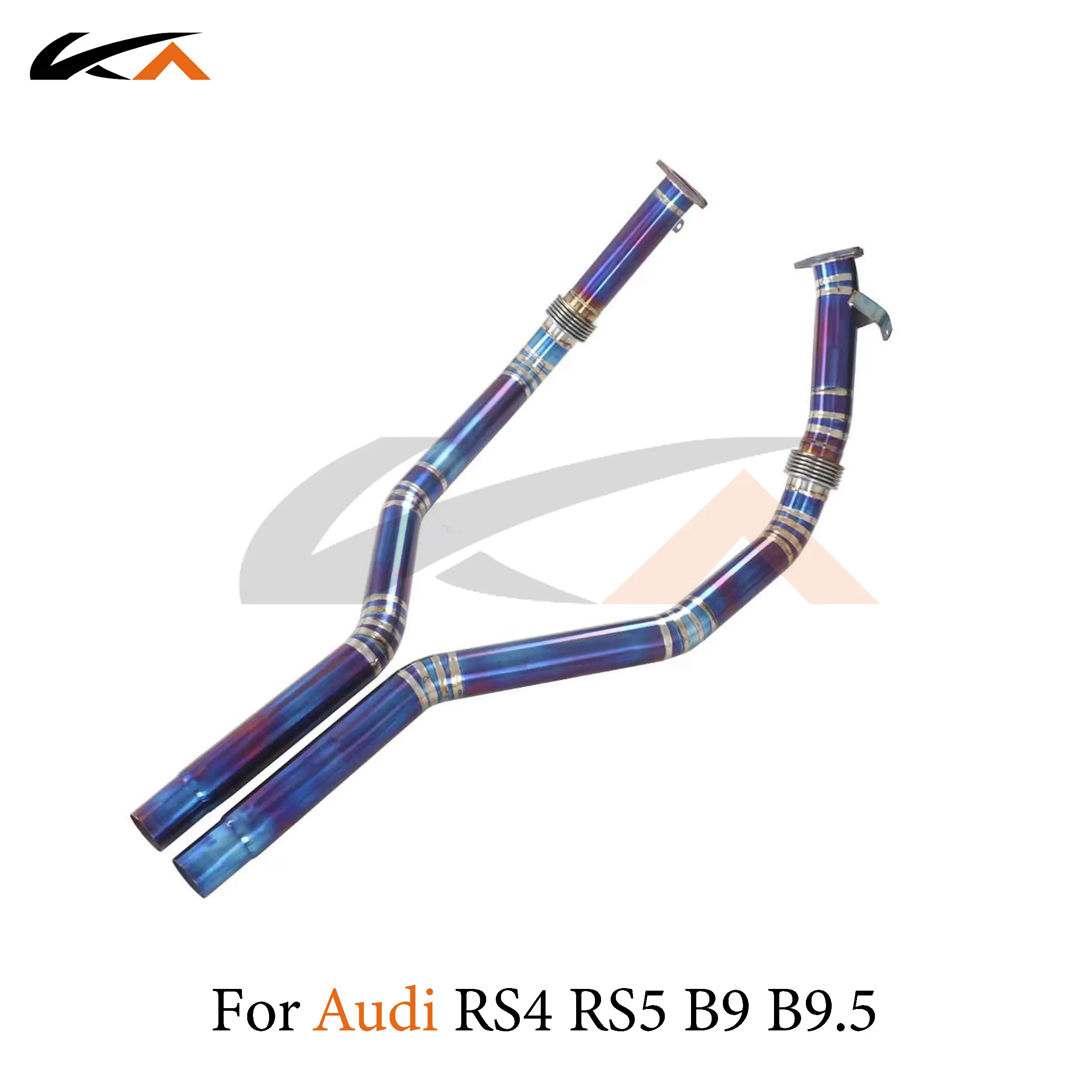 Выхлопная система KA передняя Труба из титана для Audi RS4 RS5 B9 B9.5 2 9 T с резонатором