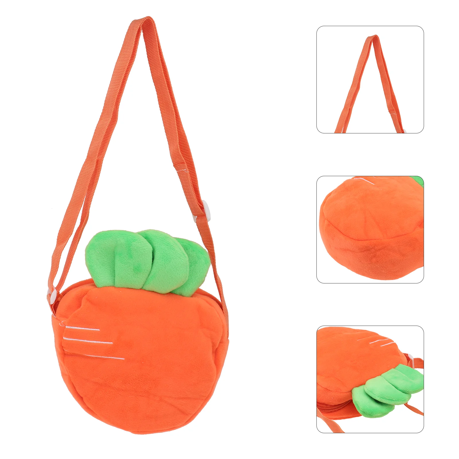 

Shoulder Women Carrot Purse Crossbody Messenger Girls Cartoon Mini Handbag Canvas Casual Satchel Kids Travel Body Cross Fashion