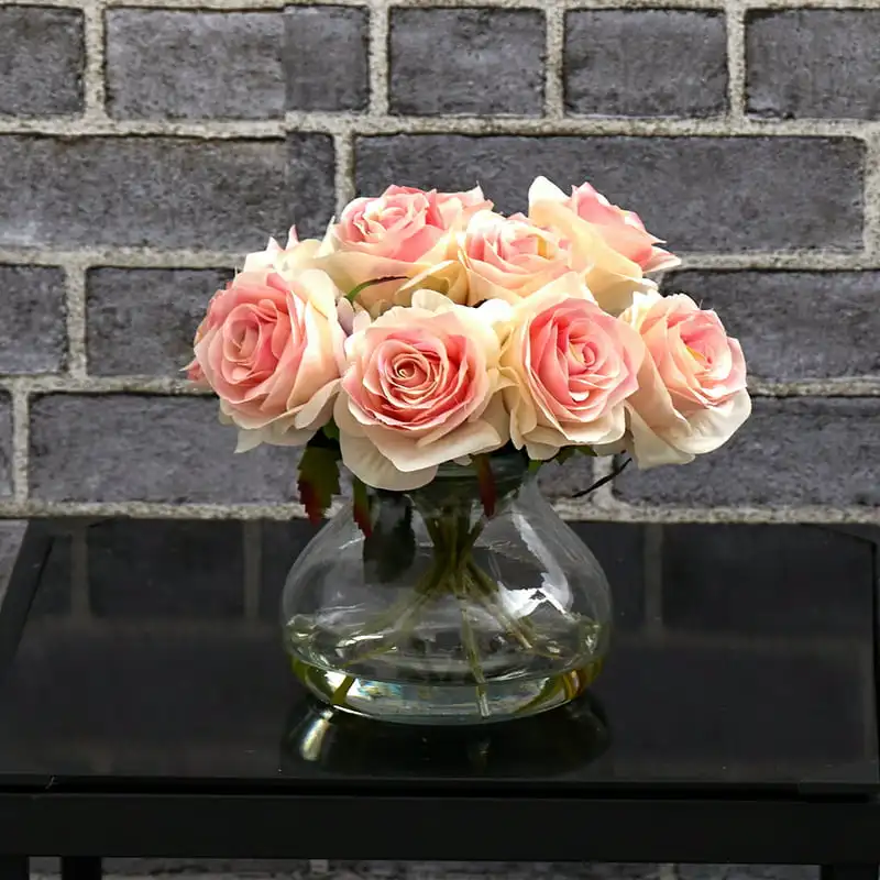 

Arrangement Artificial Flowers with Vase, Pink