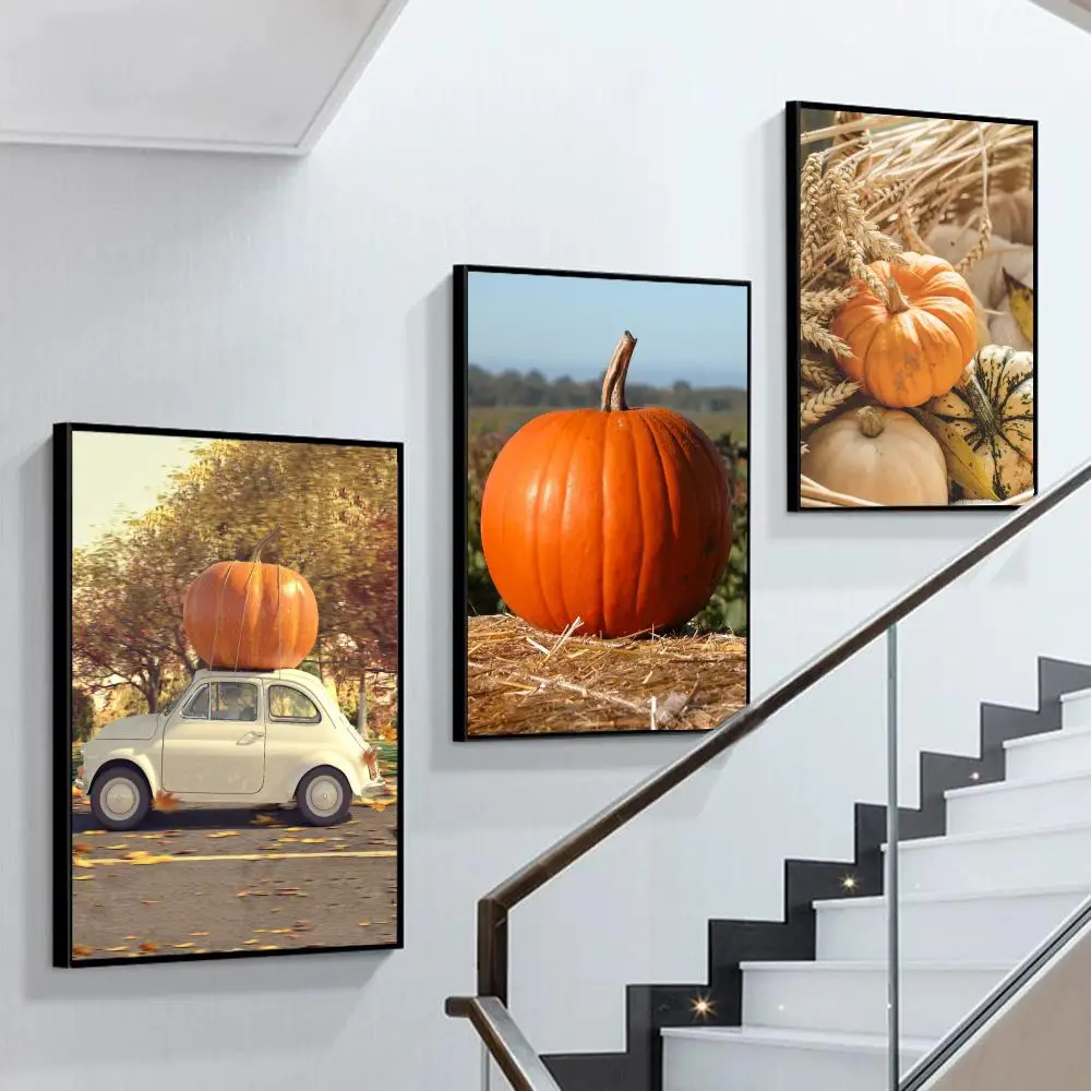 

Autumn Decoration wallart Poster Self-adhesive Art Poster Retro Kraft Paper Sticker DIY Room Bar Caf Vintage Decorative Painting