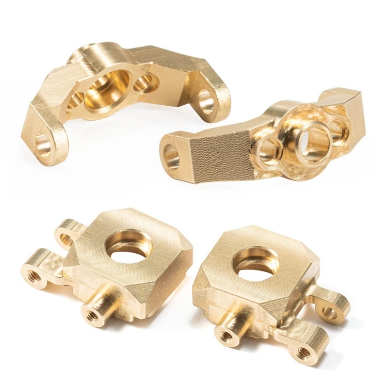 

4Pcs Brass Steering Blocks Caster Blocks 9733 9737 For Traxxas TRX4M 1/18 RC Crawler Car Accessories Kit