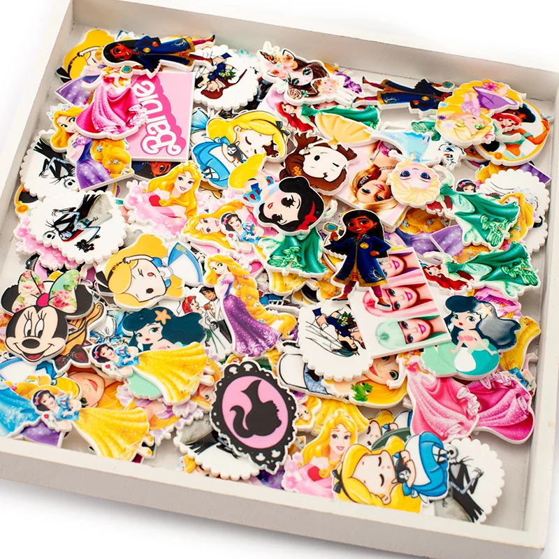 

Disney Princess Series Random Resin Acrylic Patch Resin Combination DIY Art Crafts Stickers Accessories