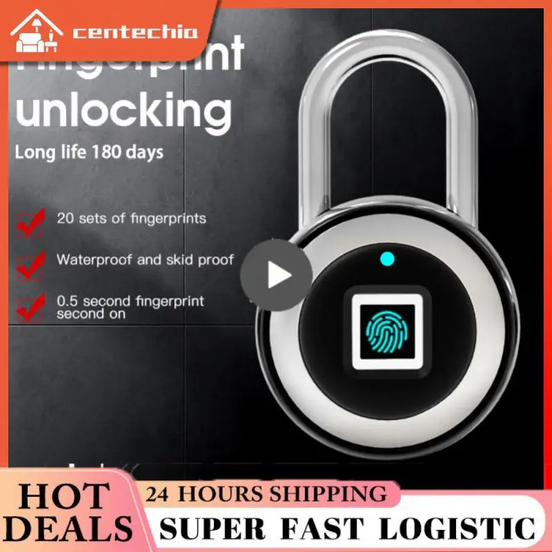 

Usb Charging Tuya/smart Life Electronic Fingerprint Lock Fingerprint Padlock Lock Waterproof Cabinet Lock Quick Unlock