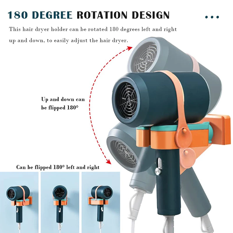 Фен для волос свободные руки вращающаяся Регулируемая подставка без дрели