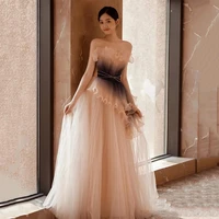 luxury strapless beading celebrity dresses sleeveless purple pink a line ruffle spray sequined lady wedding party prom gowns
