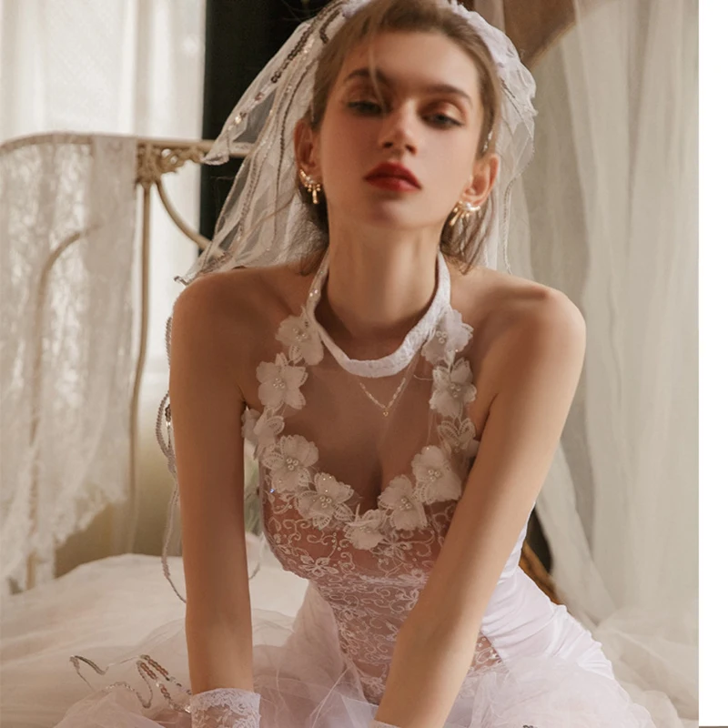 Сексуальное женское свадебное платье для невесты форма косплей сексуальное