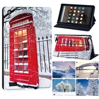 case for fire 7 fire hd 1010 plus 11th generation 2021 fire hd 88 plus 10th gen 2020 printed scenery pu leather shell cover