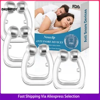 fast shipping anti snoring nose clip blocker silicone snore stopper ring silent snore sleep aid night sleeping apnea guard night