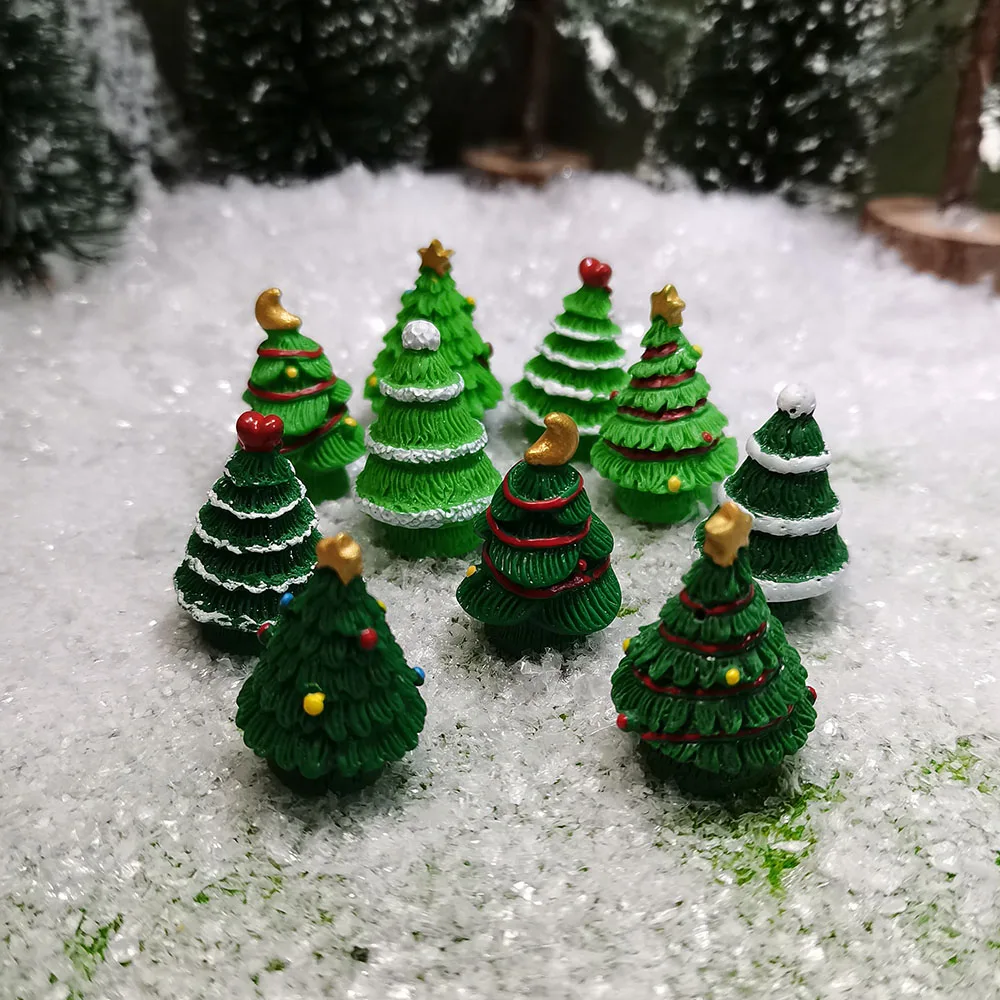 

Миниатюрные фигурки грибов из смолы, набор из 10 штук