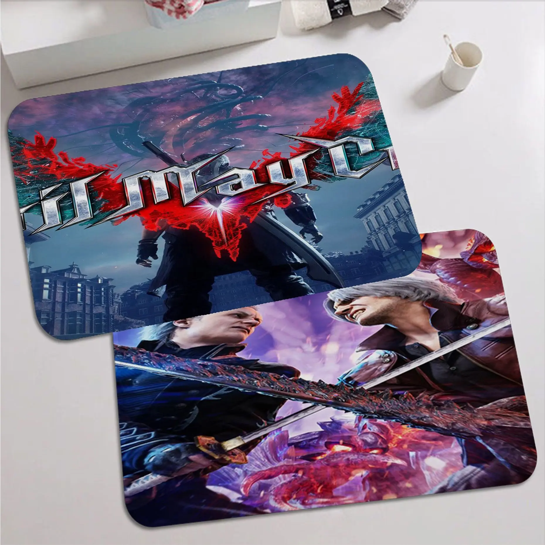 

Devil May Cry-S Room Mats Non-Slip Laundry Room Mat Laundry Decor Balcony Child Living Room Doormat Area Rug