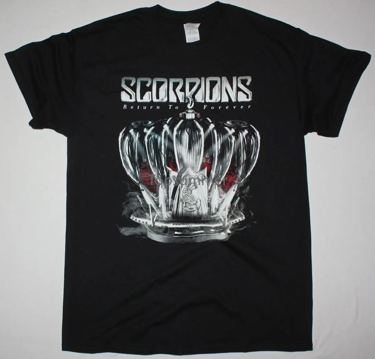 

Scorpions Return To Forever Black T Shirt Klaus Meine Michael Schenker Group Ufo