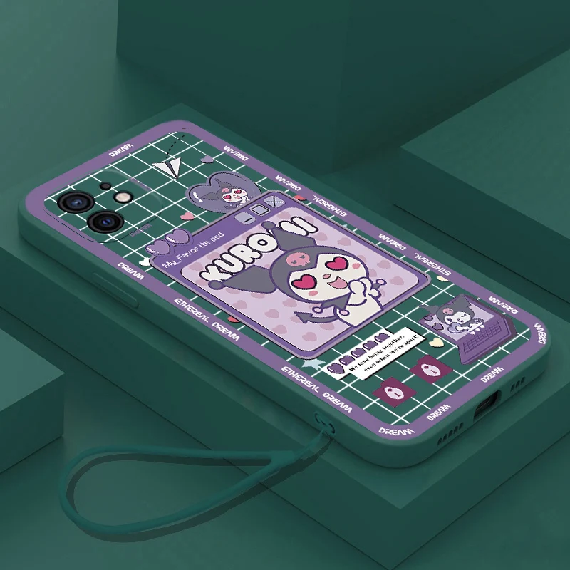 Чехол Kuromi Purple Tpu для Huawei Y7A Y7 2019 Y9 Prime Y6 Y6P P30 Lite P Smart Nova 5T Y70 Honor X8 X9 X8A X7 20 9X 50 Cover