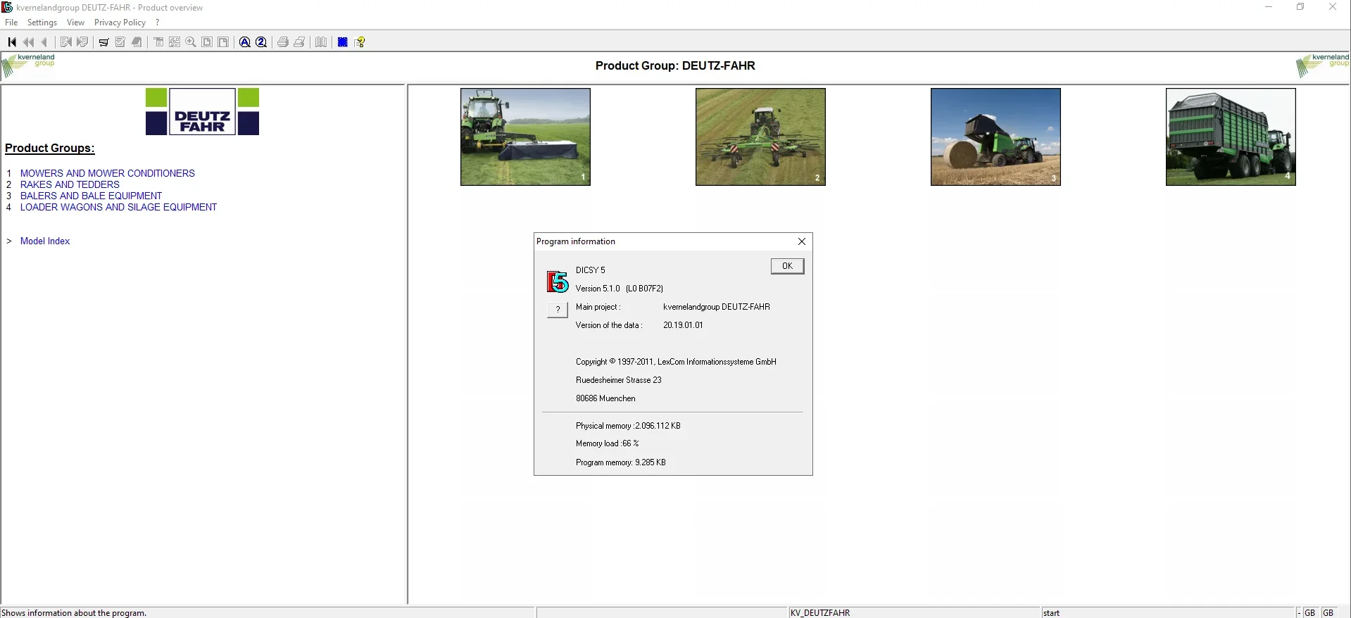 Kverneland DEUTZ-FAHR Каталог электронных запчастей для сельскохозяйственной техники DVD
