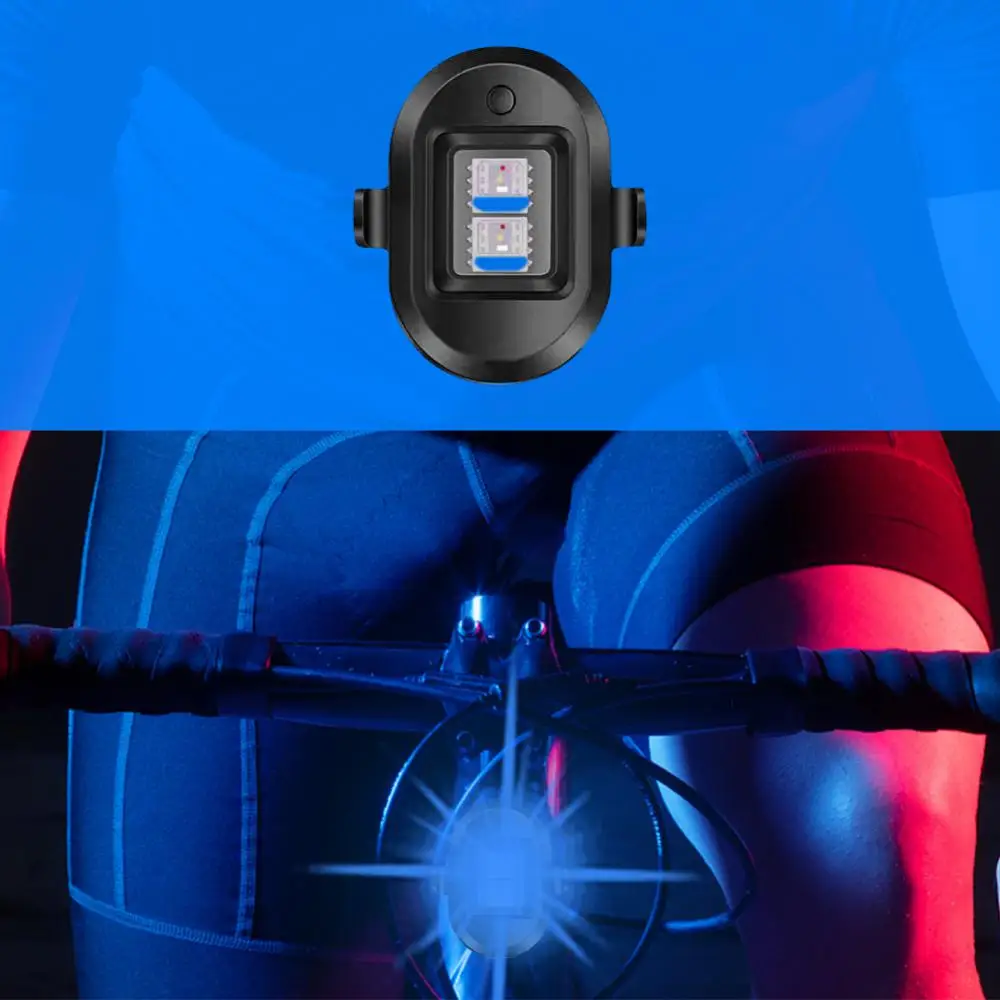 

Bicycle Colorful Taillight Magnetic Flashover Lamp Night Cycling Warning Light Mountain Bike Vibration Waterproof Flashing Lamp