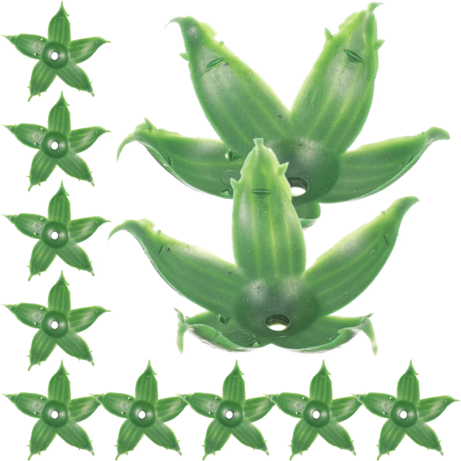 

120 Pcs Artificial Wedding Bouquet Fake Sepals DIY Supplies Accessories Receptacle Flower Calyxes Plastic