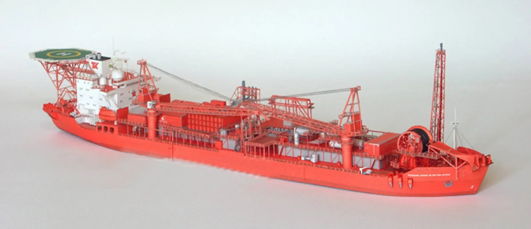 3D-модель плавучего нефтепромыслового комплекса (ФПСО) из бумаги: набор для сборки своими руками, развивающая игрушка (art.: 3920d9434bf77) - 3920d9434bf77