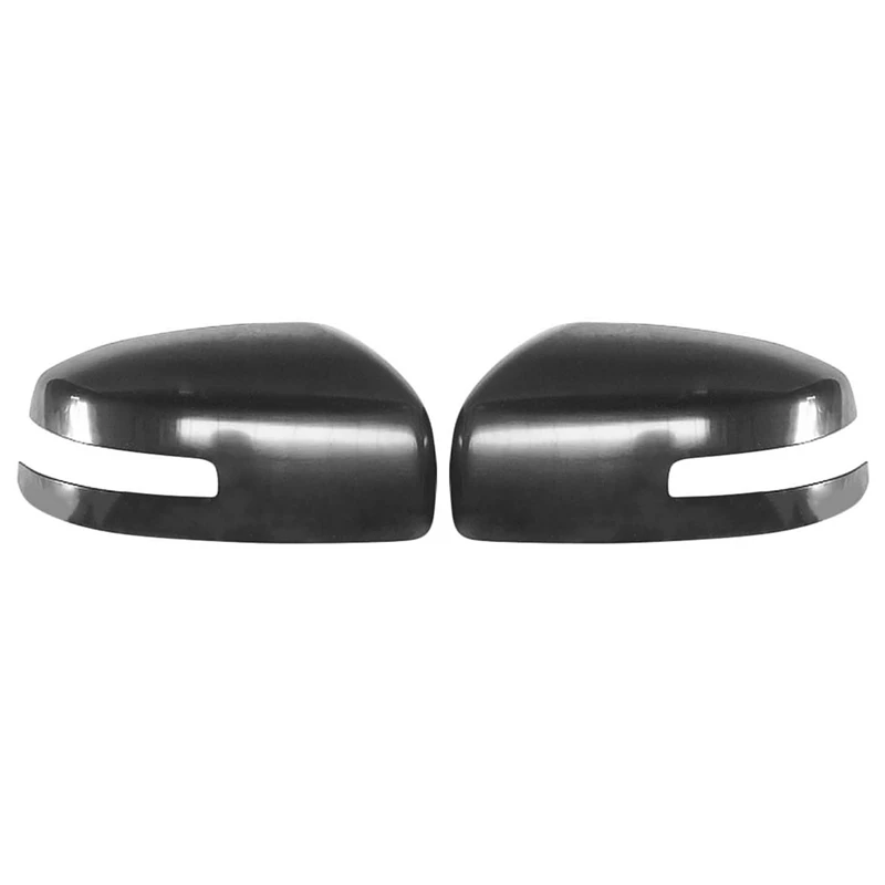 

2PCS Car Rearview Mirror Cover Frame Side Glass Caps For Mitsubishi Lancer EX 2013-2015