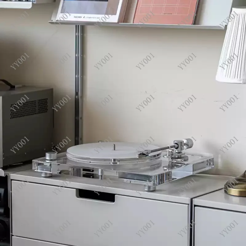 Фото Прозрачный виниловый проигрыватель LP с Bluetooth, идеальный подарок на день рождения и День святого Валентина №4