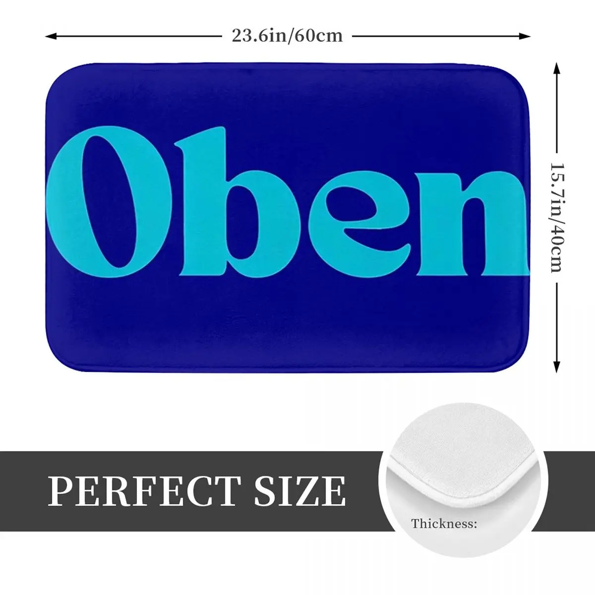 Oben Funny Cool Best Color Ar Нескользящий коврик для двери Напольный Впитывающий Ковер кухни